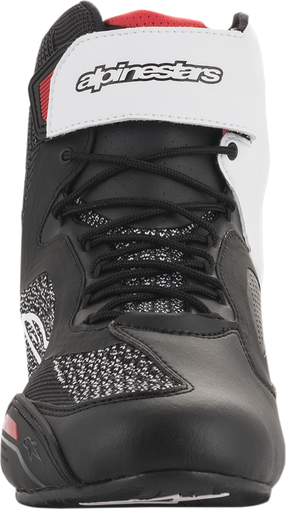 ALPINESTARS Faster-3 Rideknit® Shoes - Black/White/Red - US 7.5 2510319123-7.5