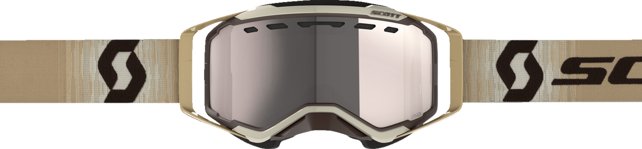 SCOTT Prospect Snow Cross Goggle - Beige/Brown - Enhancer Silver Chrome 272846-1074313