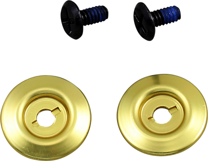 BILTWELL Gen 2 Hardware Kit - Black Screw - Gold Baseplate 0034-150-66