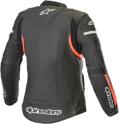 ALPINESTARS Stella Women's Kira Leather Jacket - Black/Red - US 2 / EU 38 3112019-1030-38