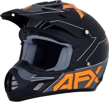 AFX FX-17 Helmet - Aced - Matte Black/Orange - 2XL 0110-6508