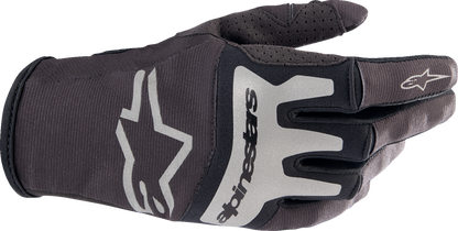 ALPINESTARS Techstar Gloves - Black/Brushed Silver - 2XL 3561023-1419-2X