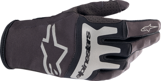 ALPINESTARS Techstar Gloves - Black/Brushed Silver - 2XL 3561023-1419-2X