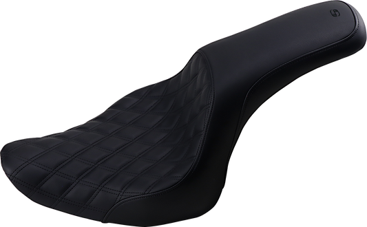 SADDLEMEN Profiler Seat - Front Lattice/Rear Smooth - Black 806-12-149