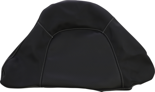 SADDLEMEN Tour-Pak Backrest Pad Cover - Carbon Fiber - Black 01-11884CF