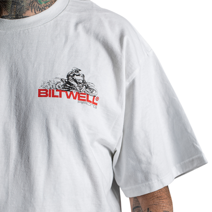 BILTWELL Spare Parts T-Shirt - White - Small 8101-054-002