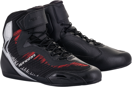 ALPINESTARS Faster-3 Rideknit® Shoes - Black/Silver/Red - US 7 251031919307