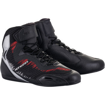 ALPINESTARS Faster-3 Rideknit® Shoes - Black/Silver/Red - US 13.5 25103191930135
