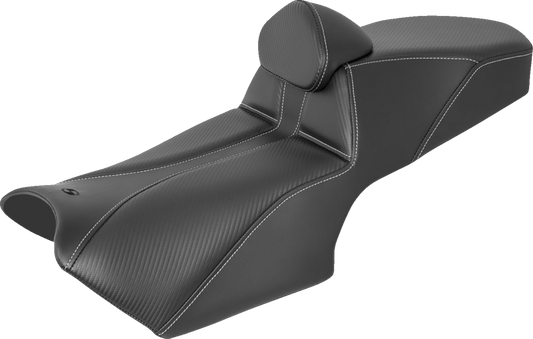 SADDLEMEN Adventure Tour Seat - w/ Backrest - Black - BMW '19-'22 0810-BM54BR