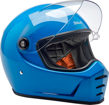 BILTWELL Lane Splitter Helmet - Gloss Tahoe Blue - Medium 1004-129-503