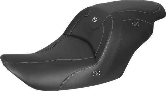 SADDLEMEN Roadsofa Carbon Fiber Heated Seat - Black - without Backrest - GL1800 '14-'17 H23-20-185HCT