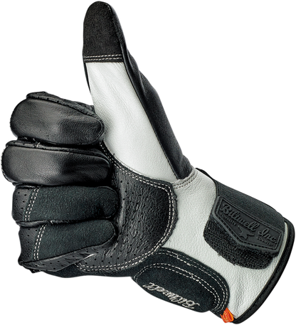 BILTWELL Borrego Gloves - Black/Cement - Large 1506-0104-304