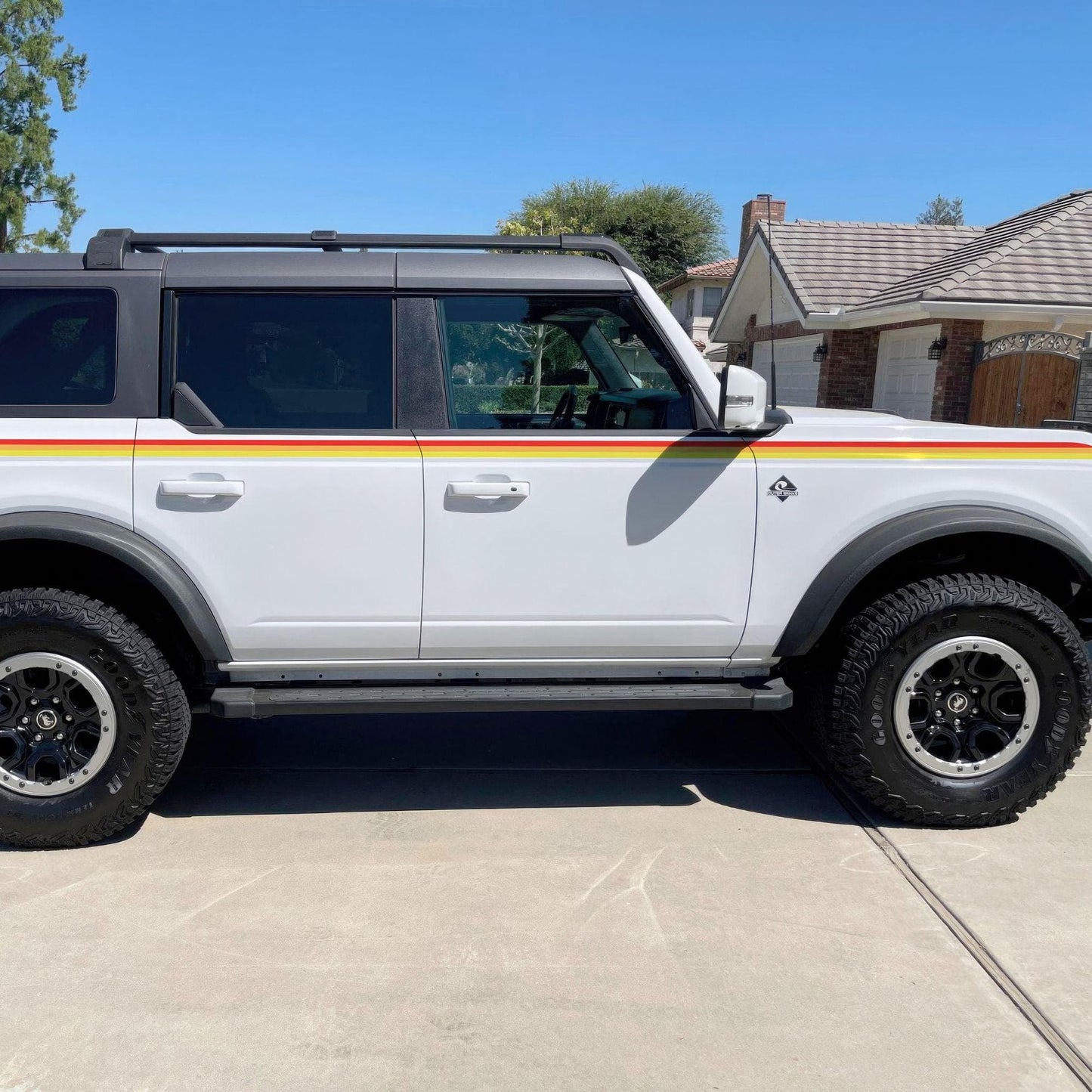 3 Color Stripes Bronco Decal Sticker. #6953
