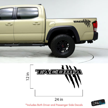 Toyota Tacoma Raptor Claw Decal Sticker. Set of 2. #7111-Sup
