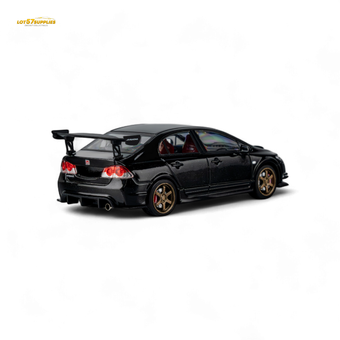 (Pre-Order) Microturbo Custom FD2 J'S Racing - Metallic Black 1:64