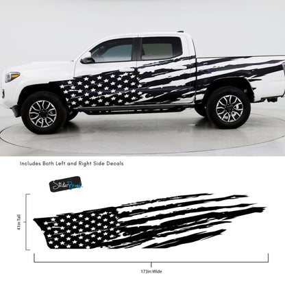 USA Flag Truck Decal Sticker. #6845
