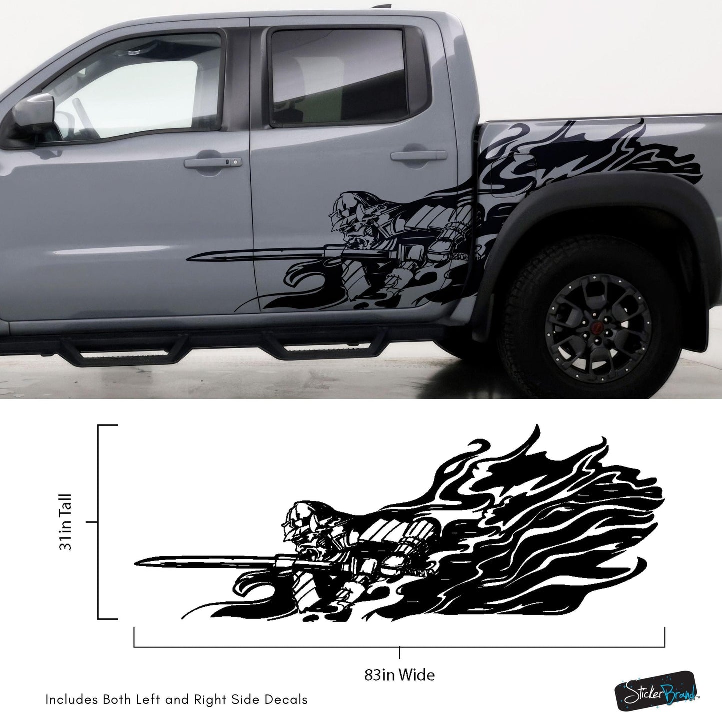 Samurai Warrior Graphic Car Decal Sticker. #6933