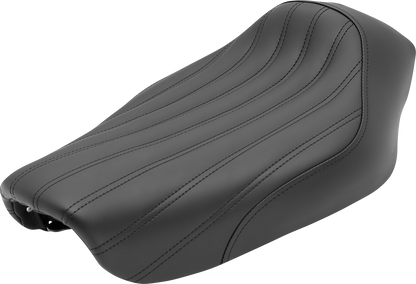 SADDLEMEN Knuckle Solo Seat - Ribbed - Black - FXD '04-'05 804-04-0023