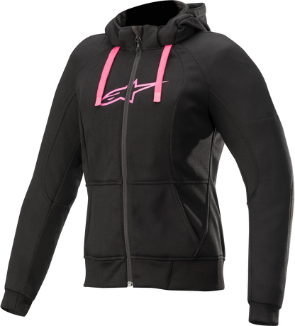 ALPINESTARS Women's Sport Jacket/Hoodie - Black/Pink- Small 4210920-1039-S