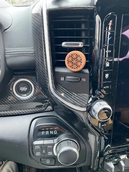 2019+ RAM 1500/TRX/RHO Radio Infotainment Screen Side Trim Hard Carbon Fiber Cover