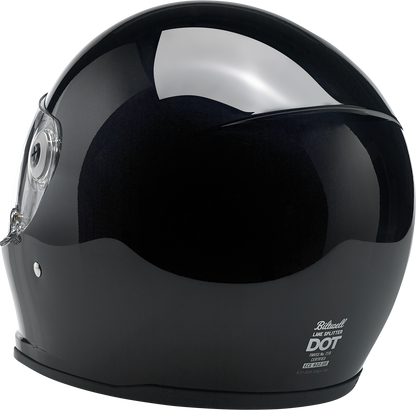 BILTWELL Lane Splitter Helmet - Gloss Black - Large 1004-101-104