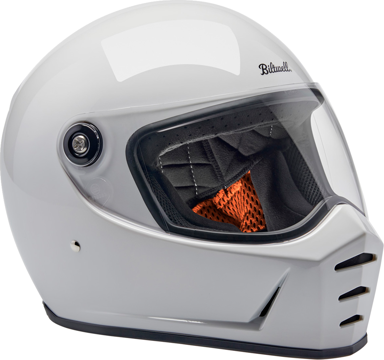 BILTWELL Lane Splitter Helmet - Gloss White - Small 1004-104-502