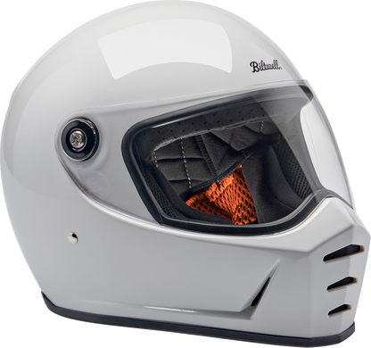 BILTWELL Lane Splitter Helmet - Gloss White - Small 1004-104-502