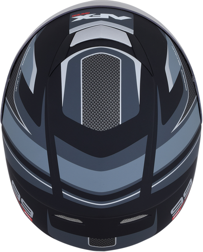 AFX FX-99 Helmet - Recurve - Matte Black/Gray - Large 0101-11138