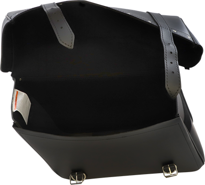 SADDLEMEN Highwayman Rivet Slant-Style Saddlebags - Jumbo X021-03-042