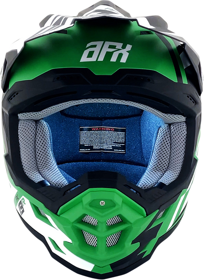 AFX FX-19R Helmet - Racing - Matte Green - Large 0110-7080