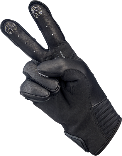 BILTWELL Bridgeport Gloves - Black Out - Large 1509-0101-304