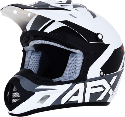 AFX FX-17 Helmet - Aced - Matte White/White - Medium 0110-6495