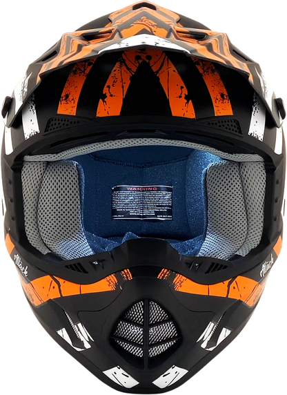 AFX FX-17 Helmet - Attack - Matte Black/Orange - XS 0110-7154