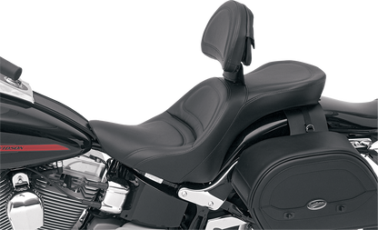 SADDLEMEN Seat - Explorer - With Backrest - Stitched - Black - FL/FX '06-'17 806-12-030