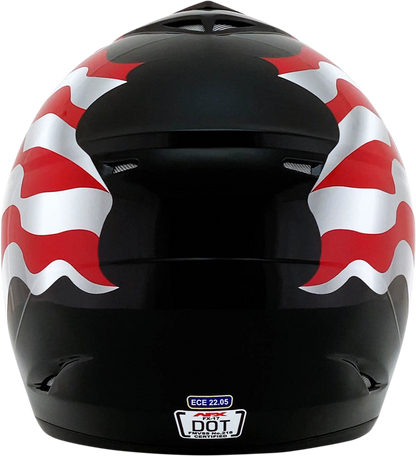 AFX FX-17 Helmet - Flag - Black - 3XL 0110-7631
