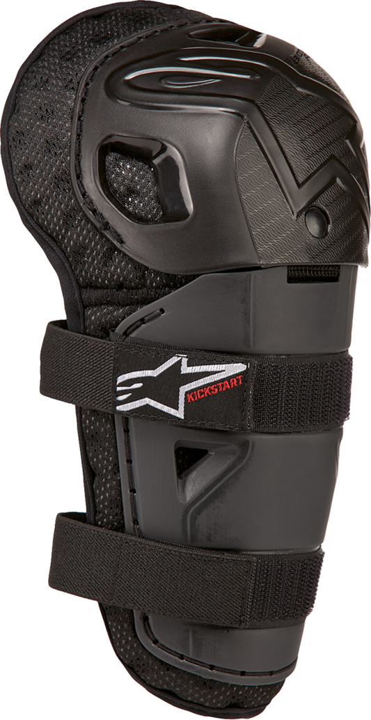 ALPINESTARS Youth Bionic Action Kickstart Guards - Knee - Black/Red 6540724-13-OS