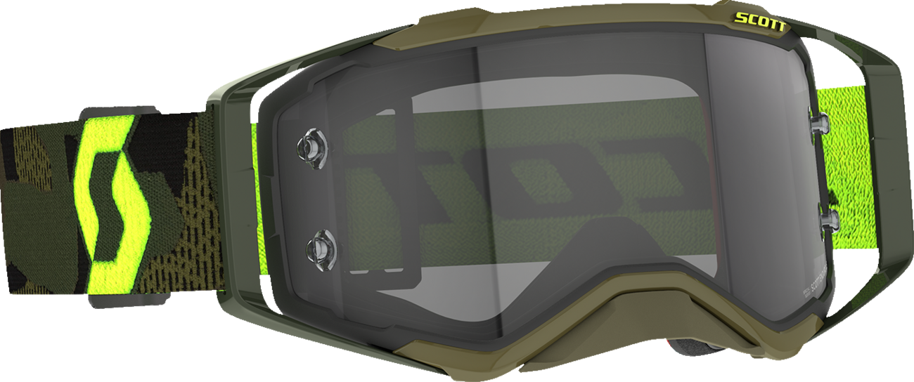 SCOTT Prospect Goggle - Khaki Green/Neon Yellow - Light Sensitive Gray 272820-7701327