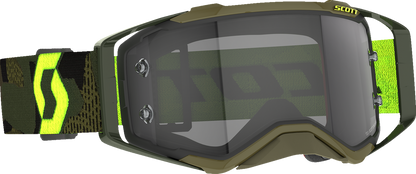 SCOTT Prospect Goggle - Khaki Green/Neon Yellow - Light Sensitive Gray 272820-7701327