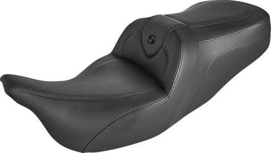SADDLEMEN Roadsofa Standard Reach Seat - Without Backrest - Black/Black Stitching 808-07B-187