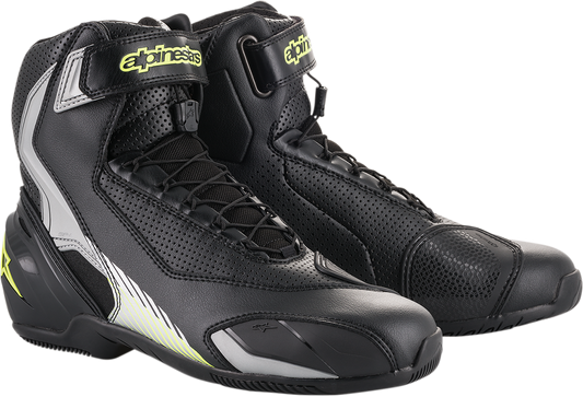 ALPINESTARS SP-1 v2 Vented Shoes - Black/Silver/Yellow Fluorescent - US 12 / EU 47 251131815947