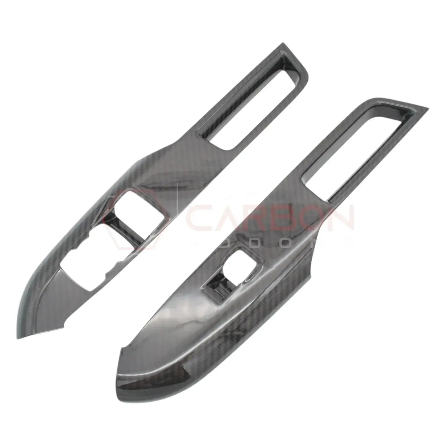 Real Carbon Fiber Window Switch Control Trim Covers V2 for 2024+ Ford Mustang