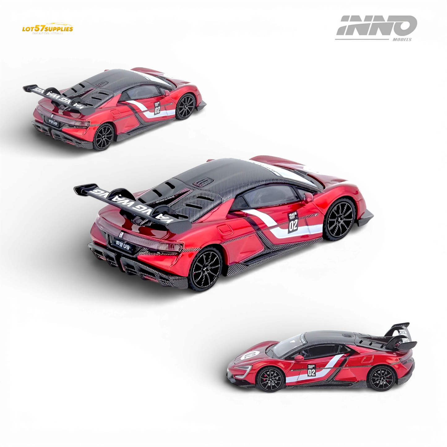 (Pre-Order) INNO64 YANGWANG U9 Nurburgring Test Car 2025 - Fastest EV 1:64