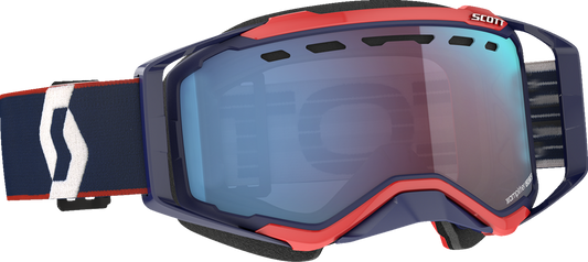 SCOTT Prospect Snow Goggles - Blue/Red - Enhancer Blue Chrome 272846-6667347