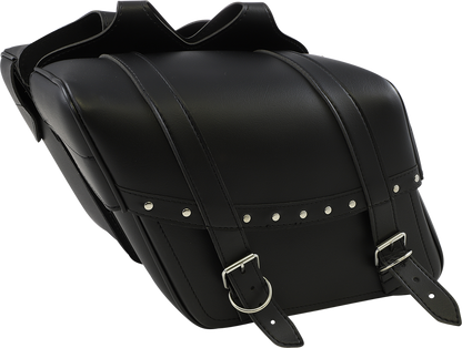 SADDLEMEN Highwayman Rivet Slant-Style Saddlebags - Medium X021-03-040