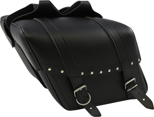 SADDLEMEN Highwayman Rivet Slant-Style Saddlebags - Medium X021-03-040