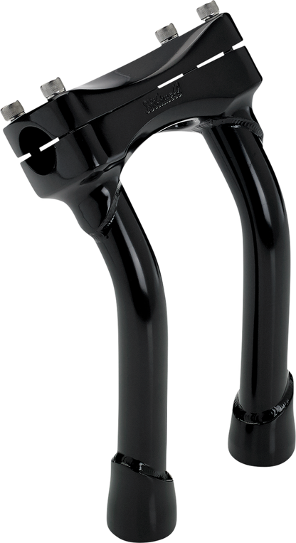 BILTWELL Risers - Murdock - Oversized - Pullback - 8" - Black 6414-201-08