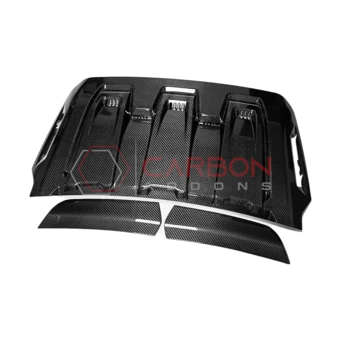 Real Carbon Fiber Hood Vent Cover for 2023+ Ford F-150 Raptor R (V8)