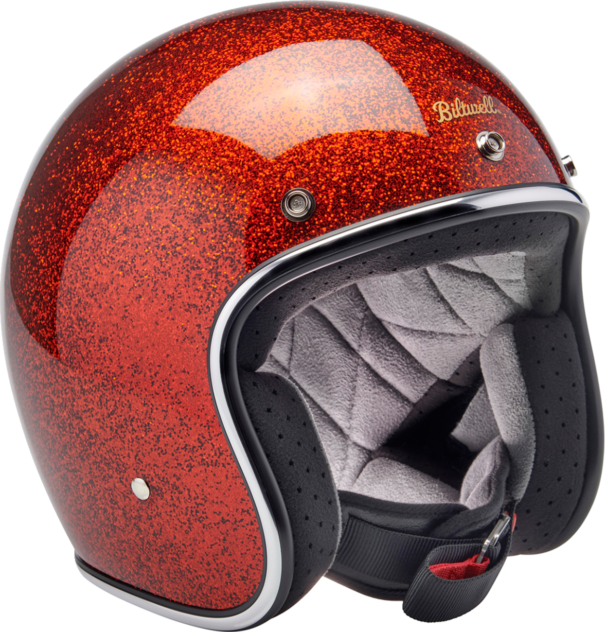 BILTWELL Bonanza Helmet - Rootbeer Megaflake - Large 1001-457-204