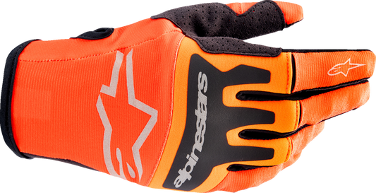 ALPINESTARS Techstar Gloves - Hot Orange/Black - 2XL 3561023-411-2X