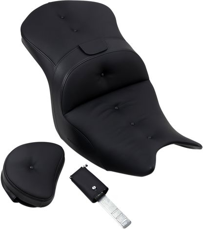 SADDLEMEN Seat - Roadsofa - With Backrest - Pillow Top - Black H18-07-181BR
